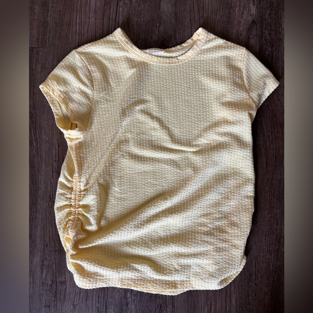 Abercrombie and Fitch Butter Yellow Shirt